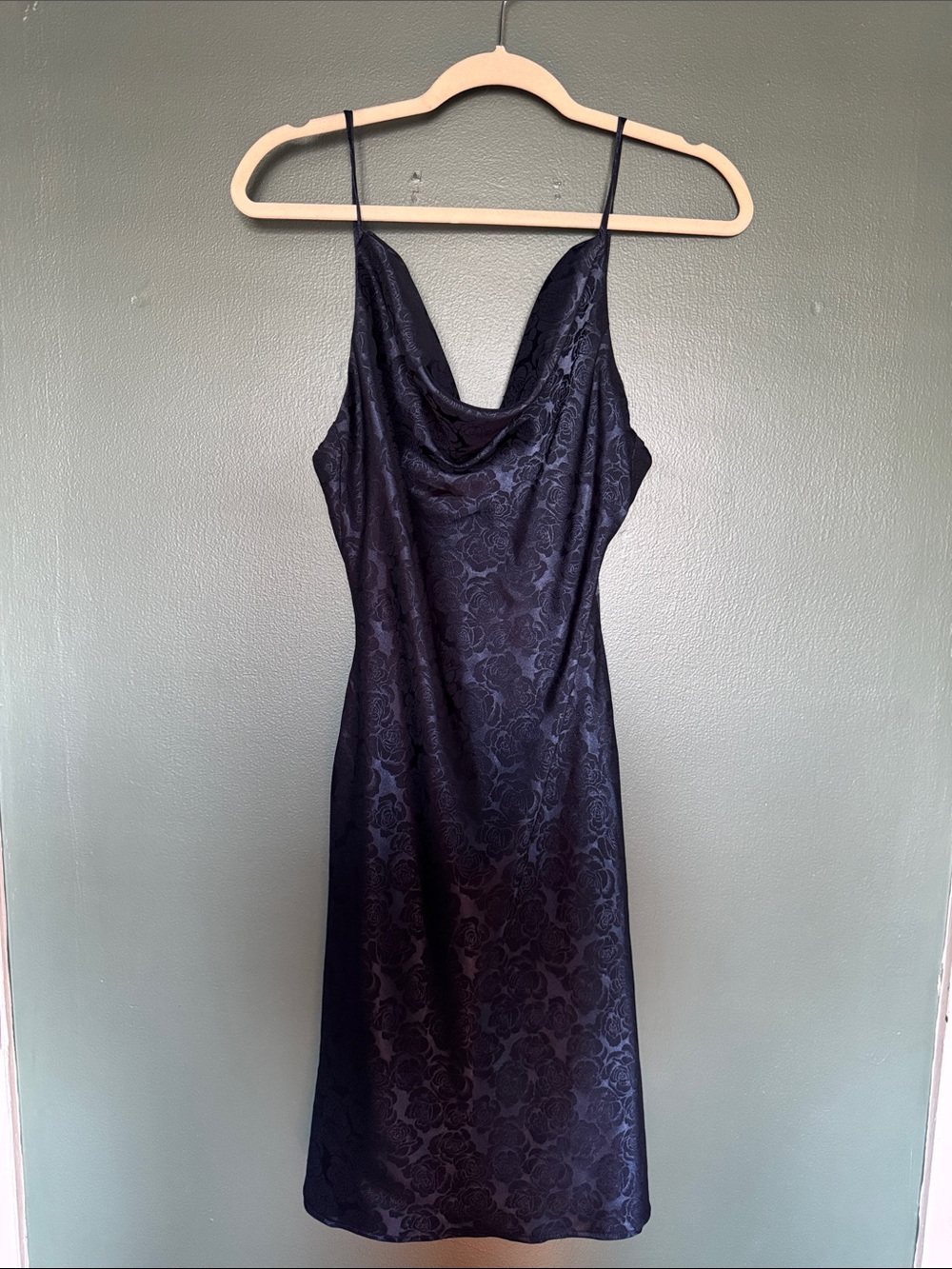 Lulu's Midnight Floral Slip Dress